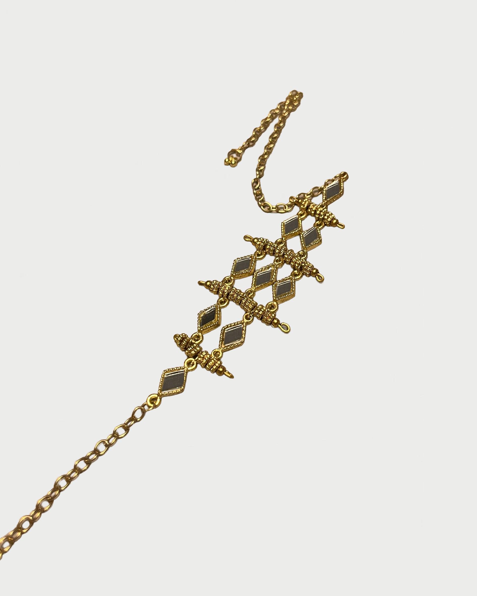 Rhombus Mirror Mono Earring