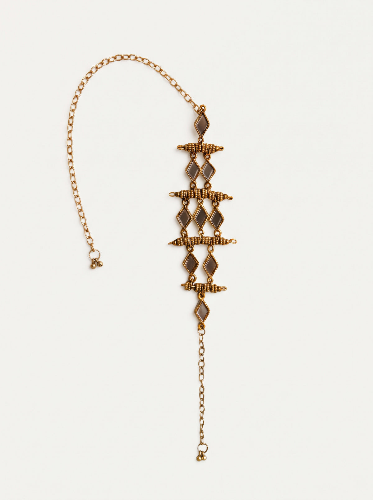 Rhombus Mirror Mono Earring